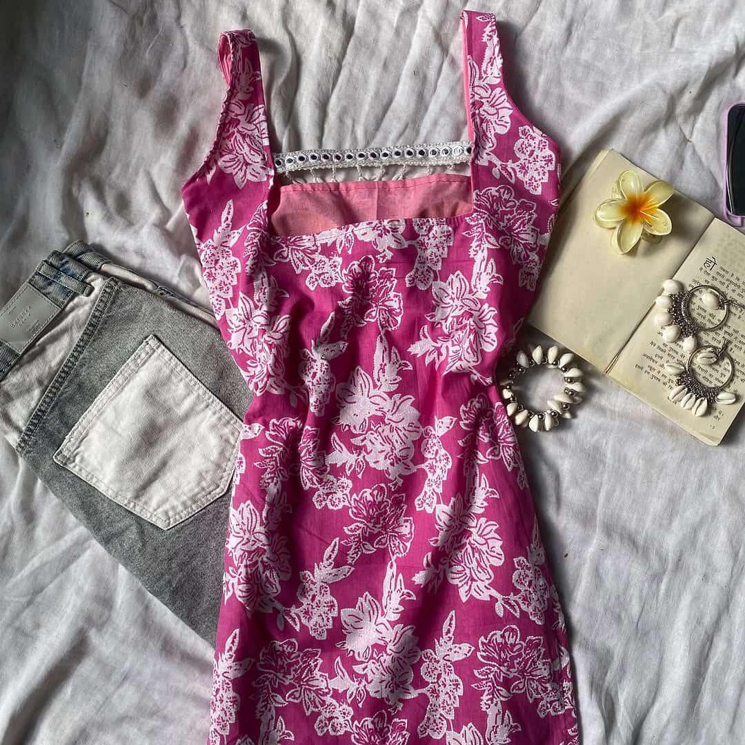 Dark Pink Fancy Kurti