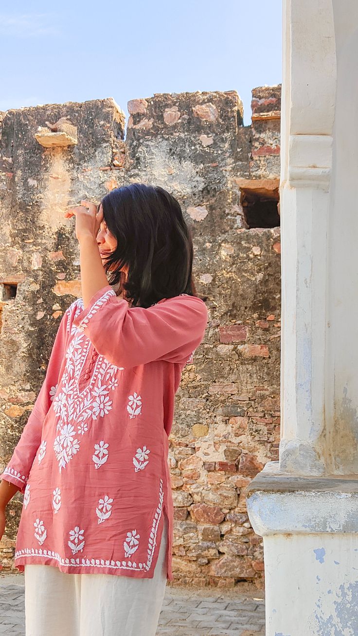 Dark Pink Kurti