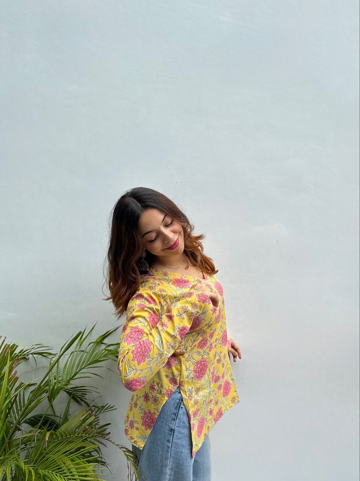 Elegant Floral Kurti Vibes